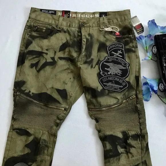 Smith & Graham NWT Tye Dye Skinny Jeans Men W36 L33 - Picture 4 of 11